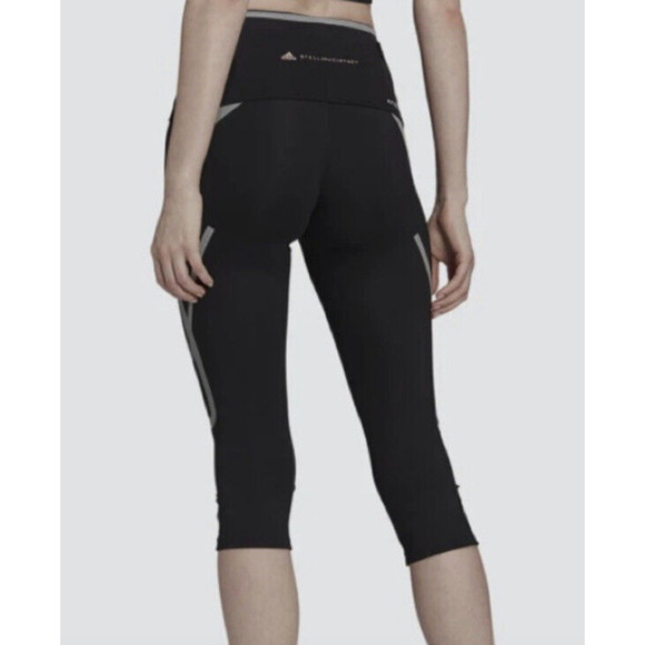 Adidas Stella McCartney Truepace Heat.Rdy 3/4 Running Tights Black Size XS - Picture 2 of 11
